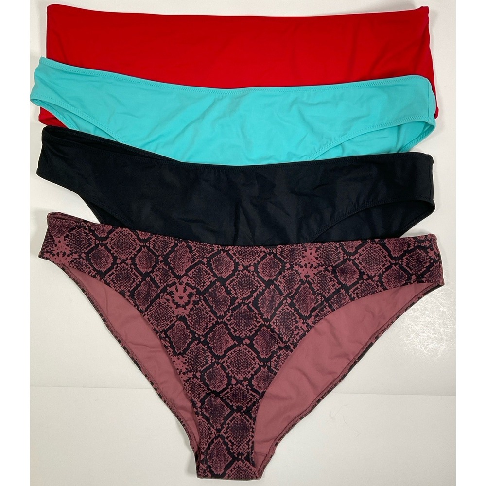 NWOT Women's Lot 4 Fabletics Yitty Swim Bottoms Brief & Bikini Various Colors 4X